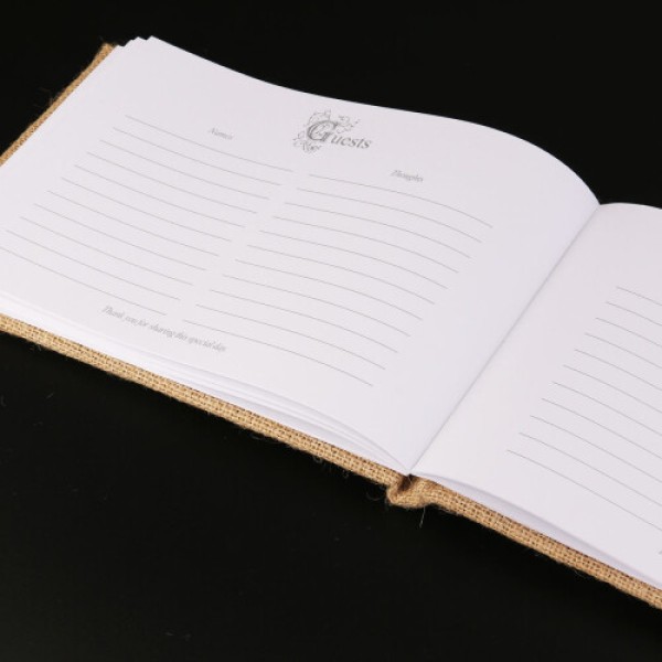 Jute Village Wedding Guest Book